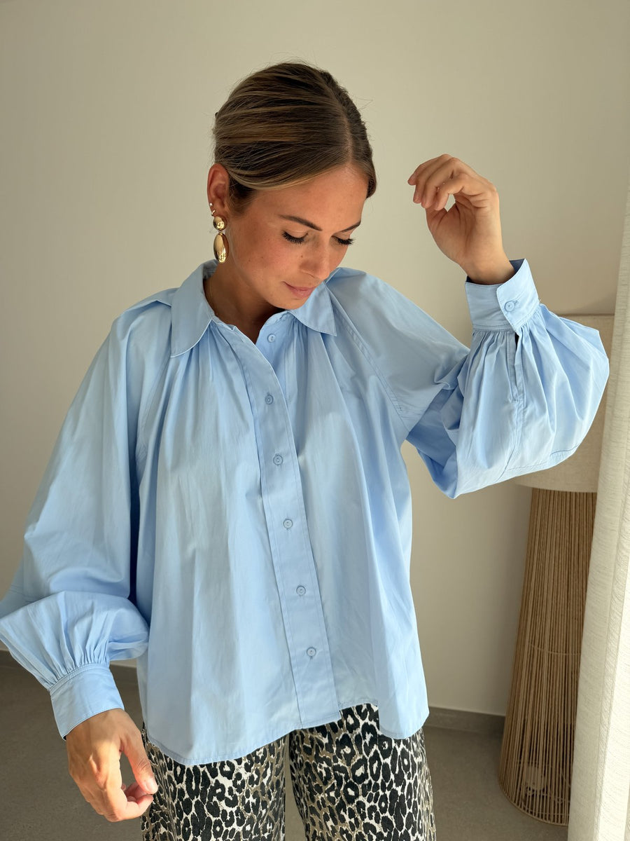 Chemise River bleue
