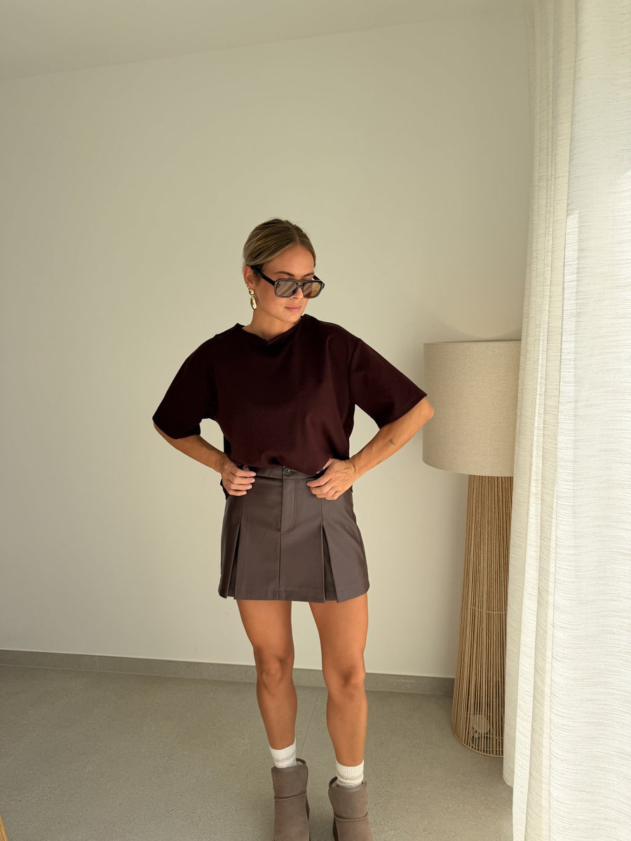 Jupe Niella bordeaux