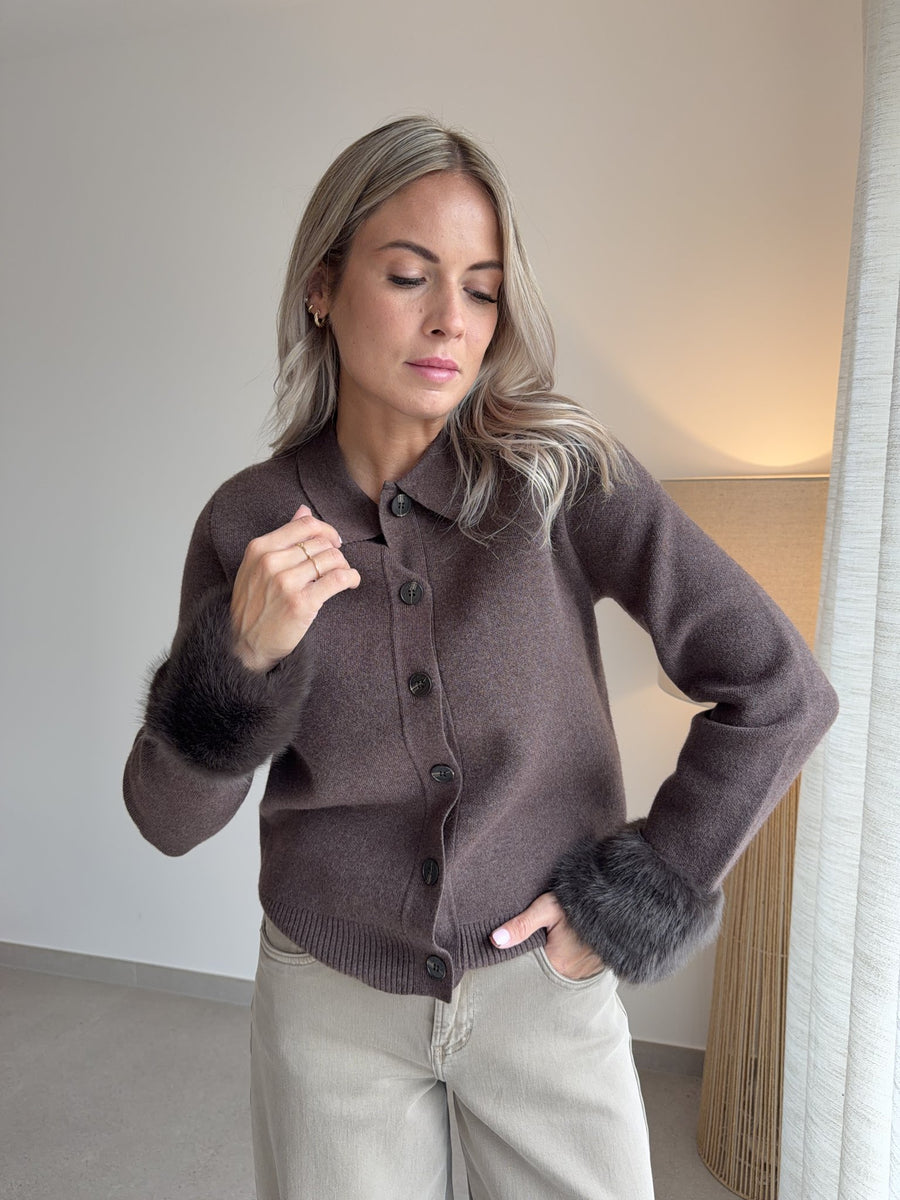 Gilet Bambino chocolat
