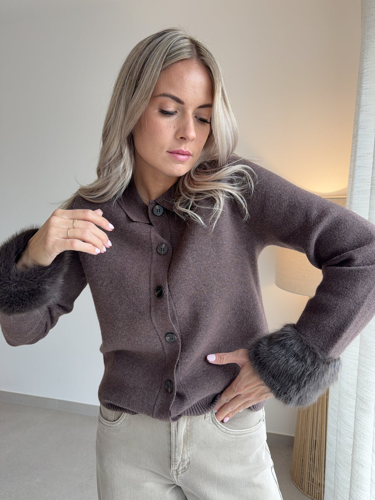 Gilet Bambino chocolat