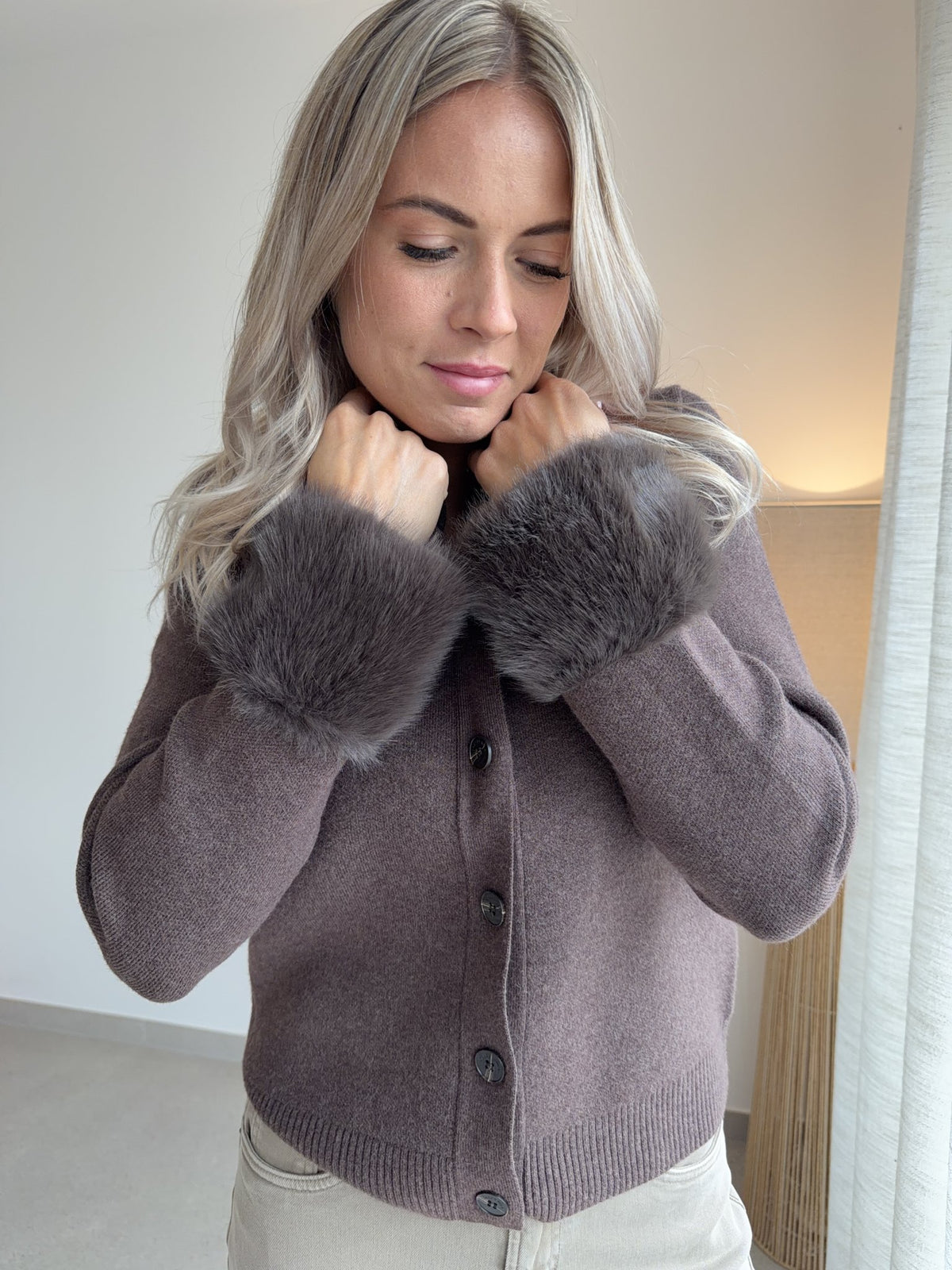 Gilet Bambino chocolat