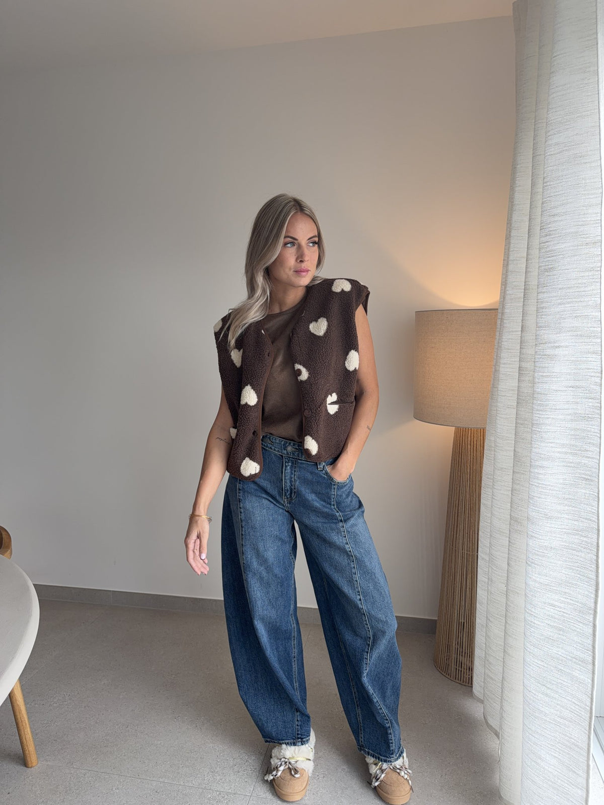 Jeans ballon bleu