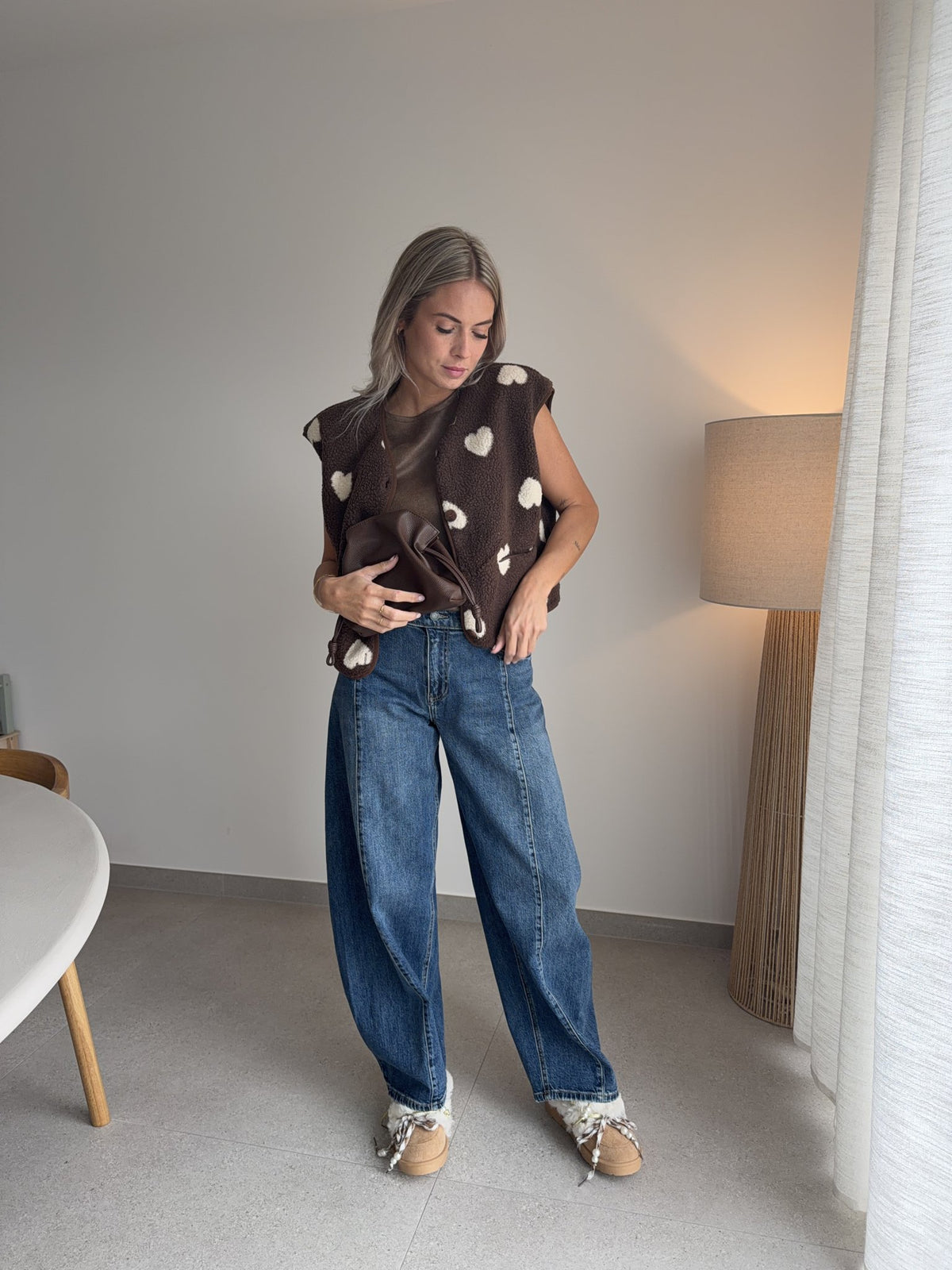 Jeans ballon bleu