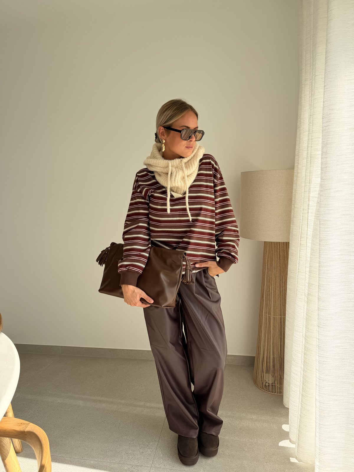 Pantalon Niella bordeaux