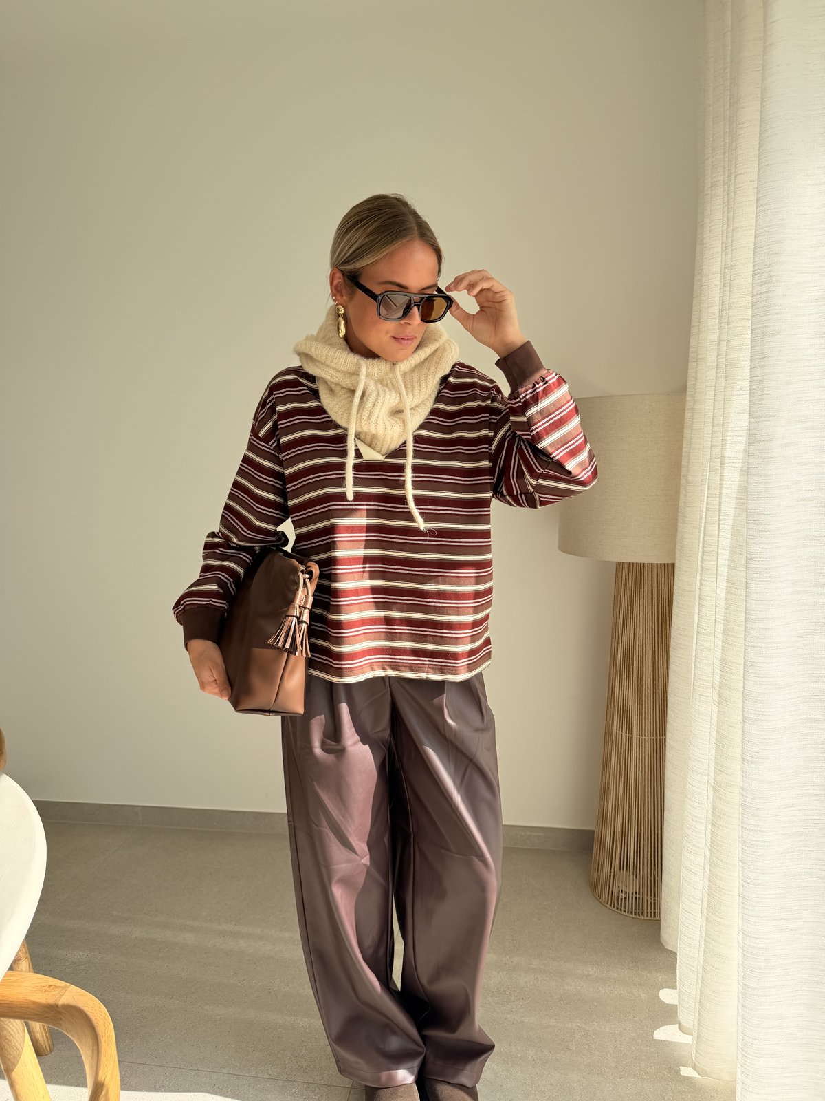 Pantalon Niella bordeaux