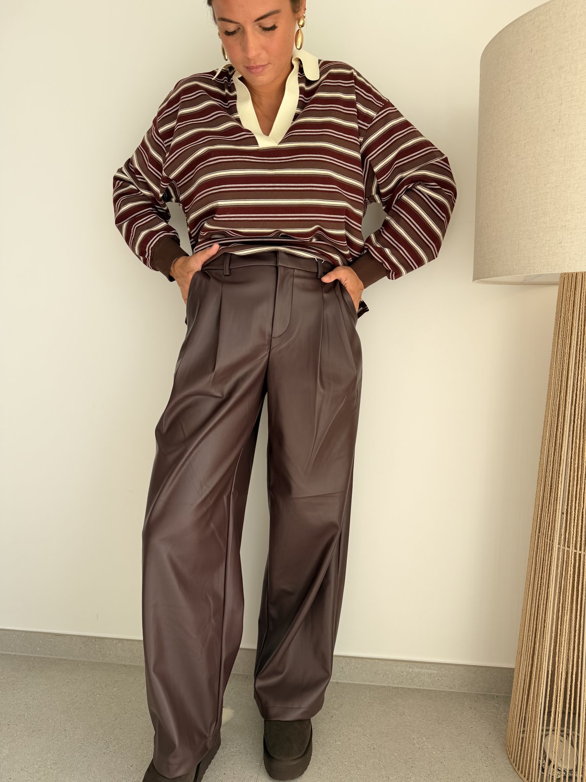 Pantalon Niella bordeaux