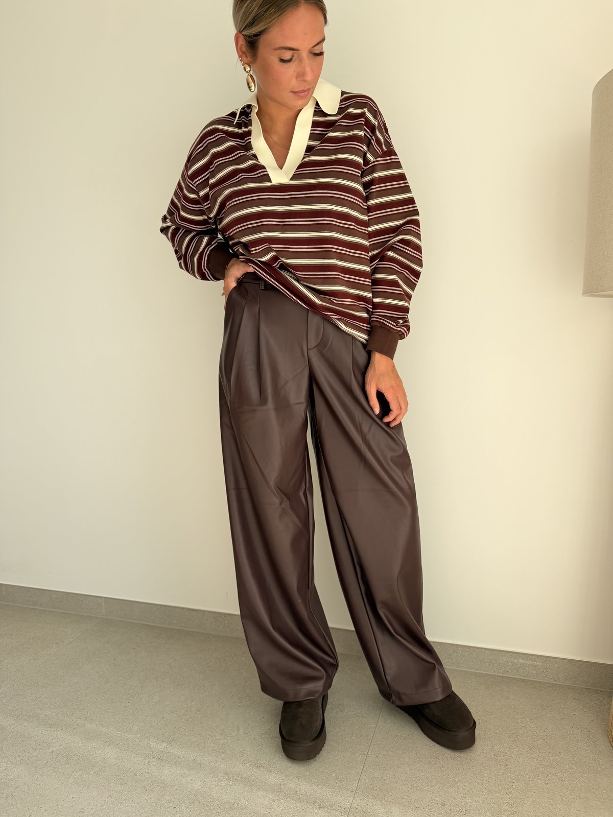 Pantalon Niella bordeaux