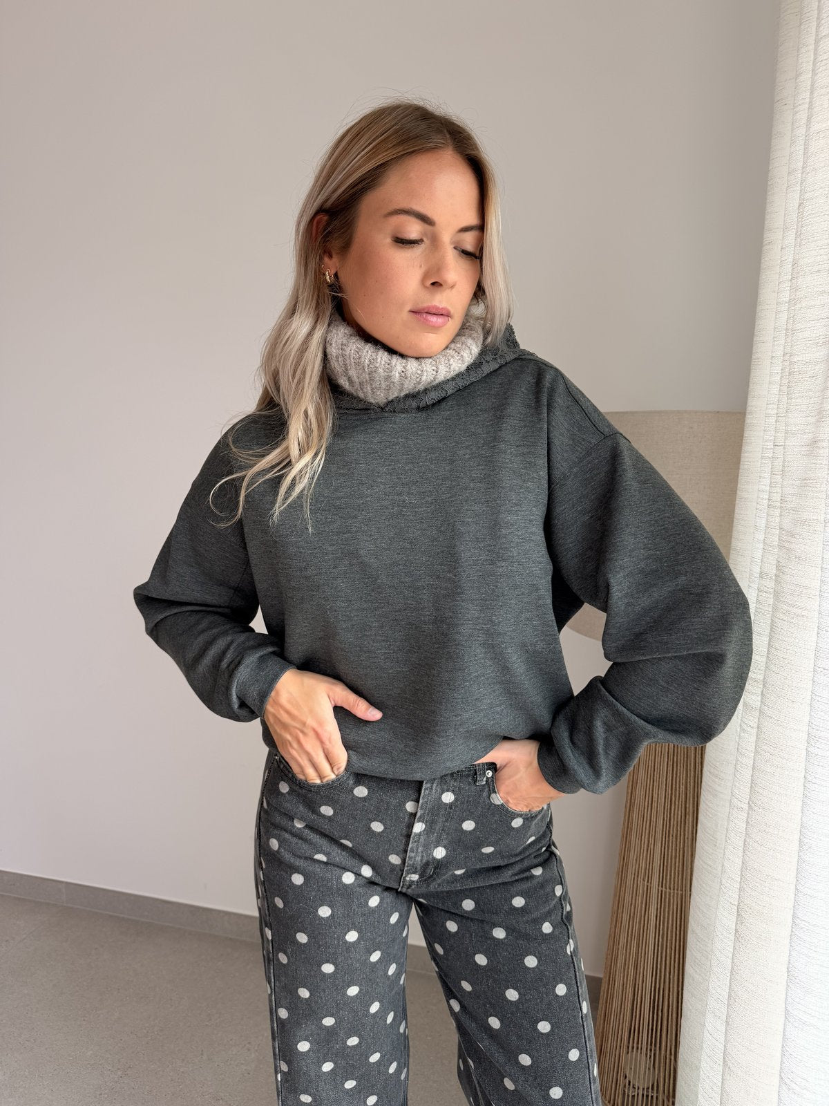 Pull Flame gris