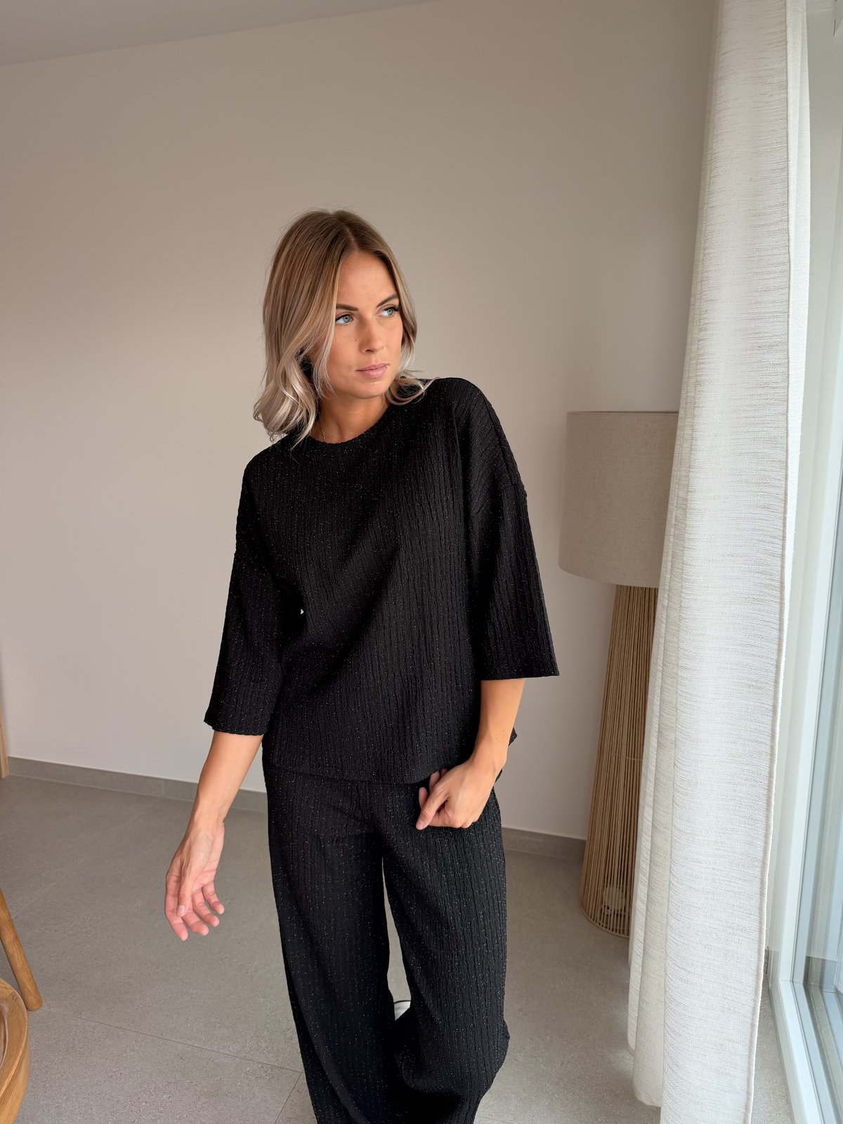 Top Milla glitter noir