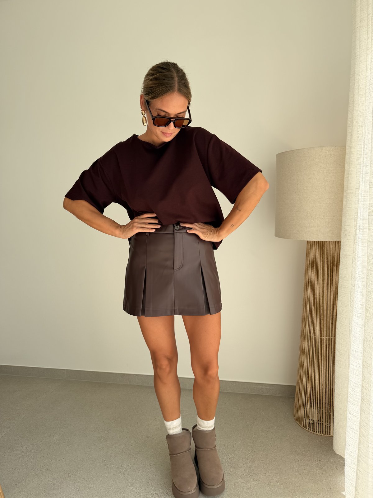 T-shirt bordeaux basic