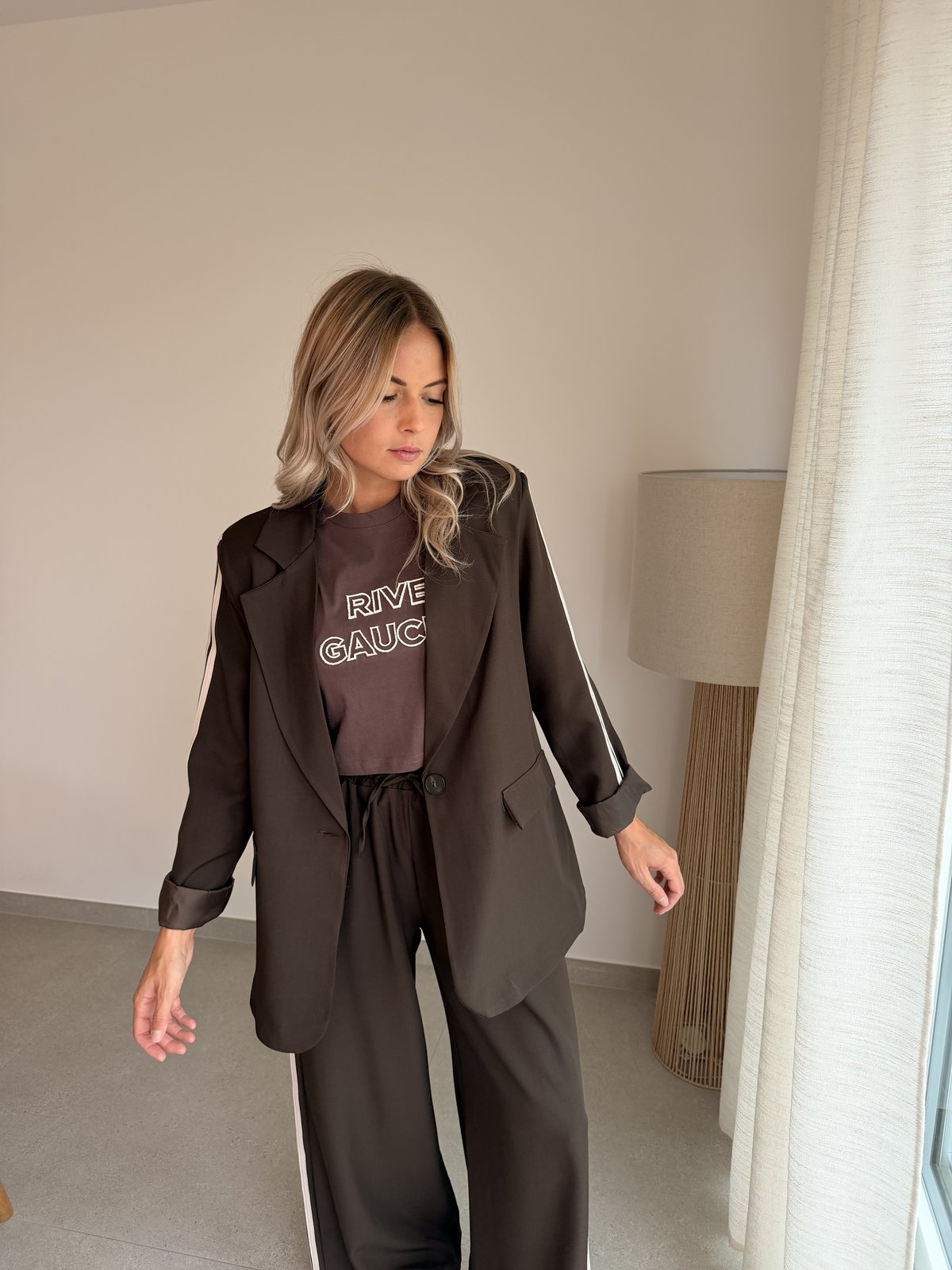 T-shirt Rive Gauche choco